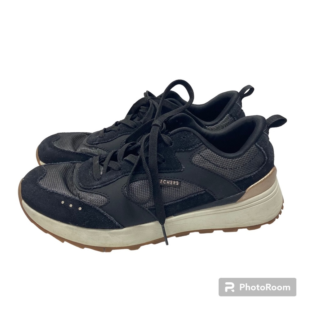 SKECHERS  Sunny Street Sneakers Womens Size 8.5 Black 155423